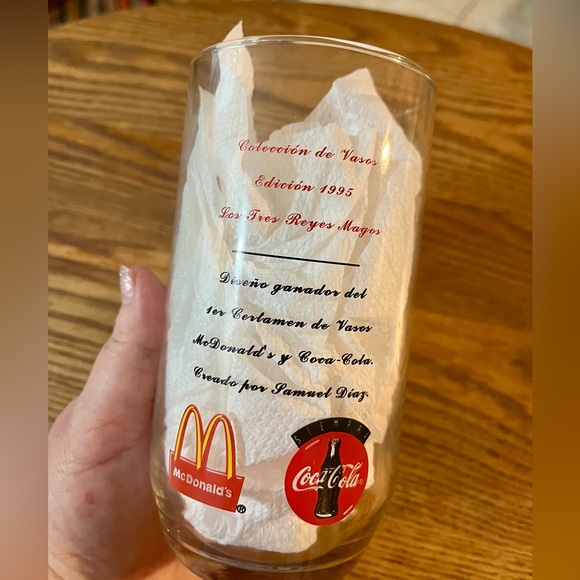 Vintage ‘95 McDonalds Coke Baltasar Glass - 3 Kings Day - Magi - Spanish Version - Picture 3 of 4